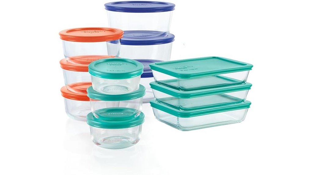 Glass Food Storage Containers Set for a Clever Kitchen 10 pyrex 12 pack glass containers