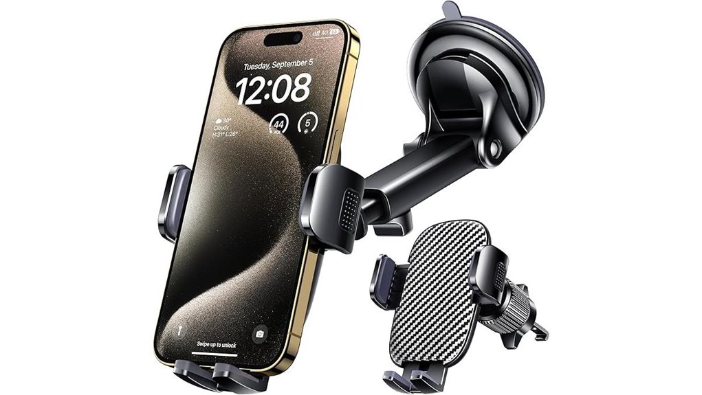 Universal Phone Mounts for Rental Cars: Vent vs Dash Guide 2 qifutan iphone car mount