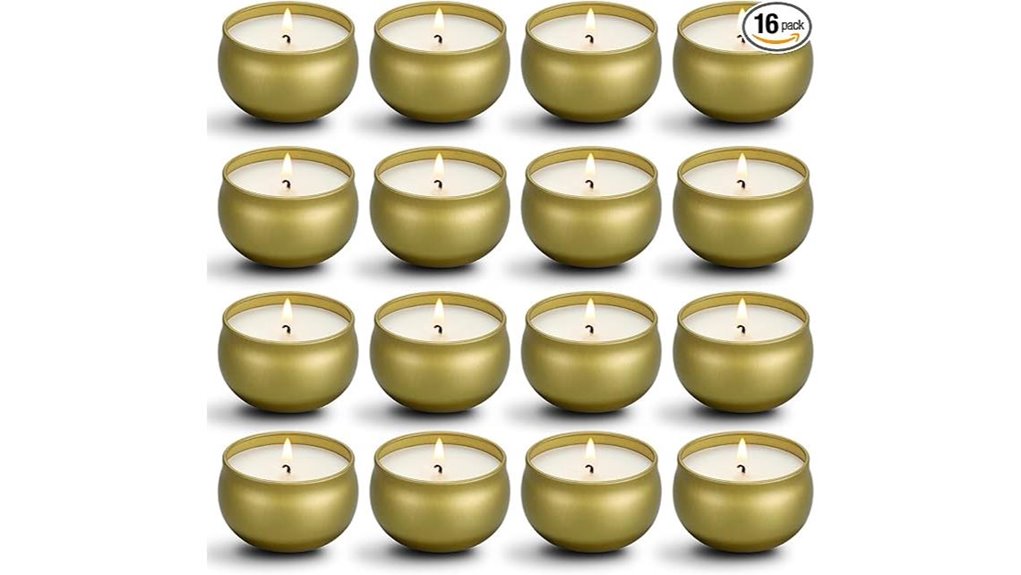Travel Candles (Tin Containers) That Light Up Your Adventure 6 qinxiang sixteen pack soy candles