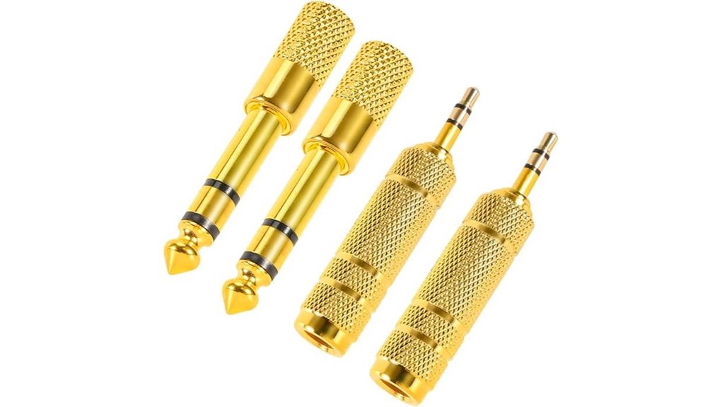 The Ultimate Headphone‑Jack Adapter Kit for Every Ear 2 quad 3 5mm 6 35mm headphone adapters