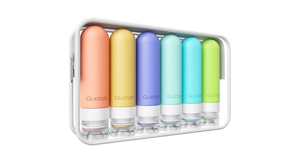 Refillable Travel Bottles With Wide Openings Prevent Spills 2 quatish 3oz leakproof travel