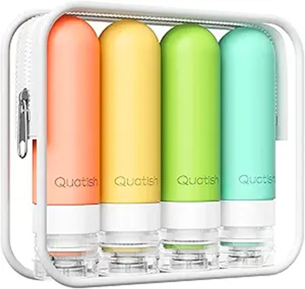 Best Silicone Travel Bottles That Actually Squeeze Easily 6 quatish 3oz tsa approved bottles