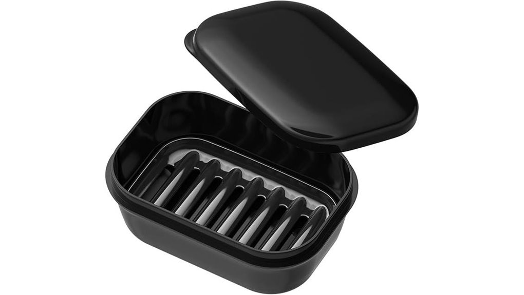 Soap Cases for Bars With Drying Trays That Keep Soap Fresh 9 quatish leakproof travel dish