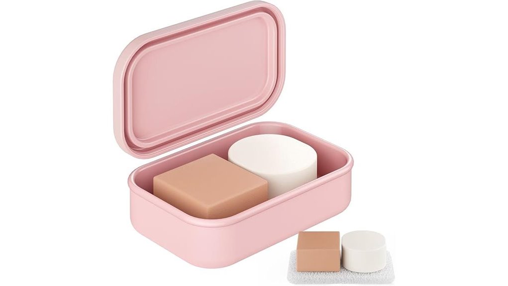 Soap Cases with Drainage (For Shampoo Bars) Keep Your Tub Dry 10 quatish pink leakproof holder