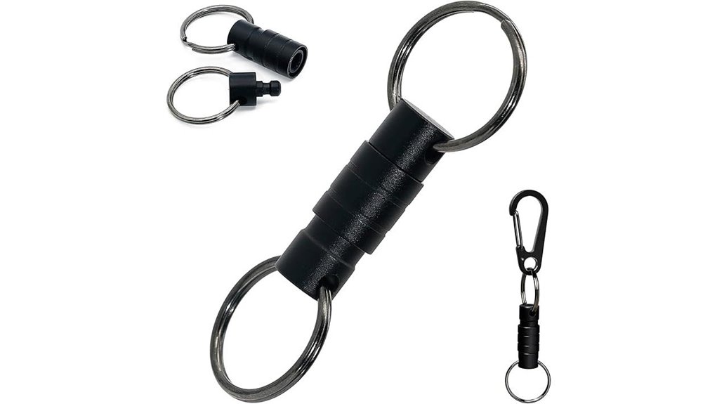 quick release carabiner key clip