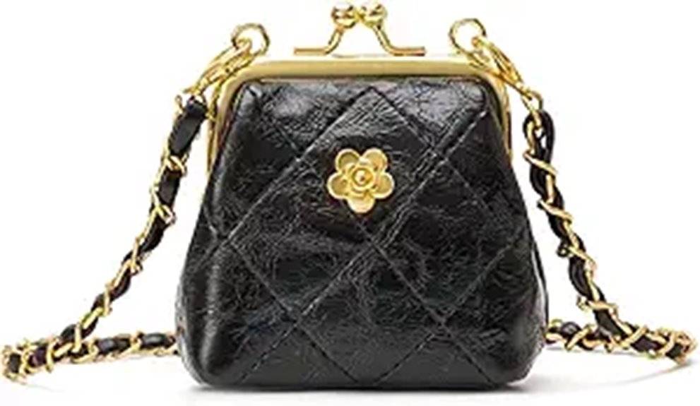 Best Coin Purses for Quick Pay That Clip Inside Bags 6 quilted kiss lock purse