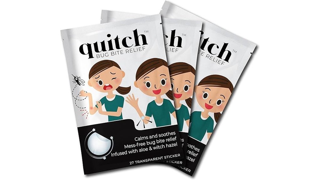 quitch natural relief stickers