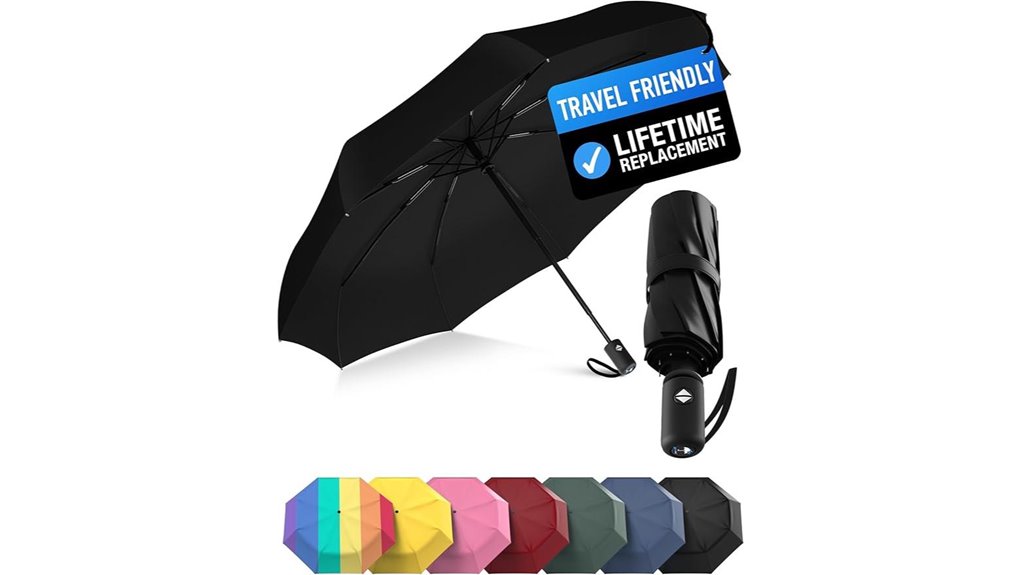 Top Compact Travel Umbrellas for Windy Cities 9 rain mate windproof auto open umbrella