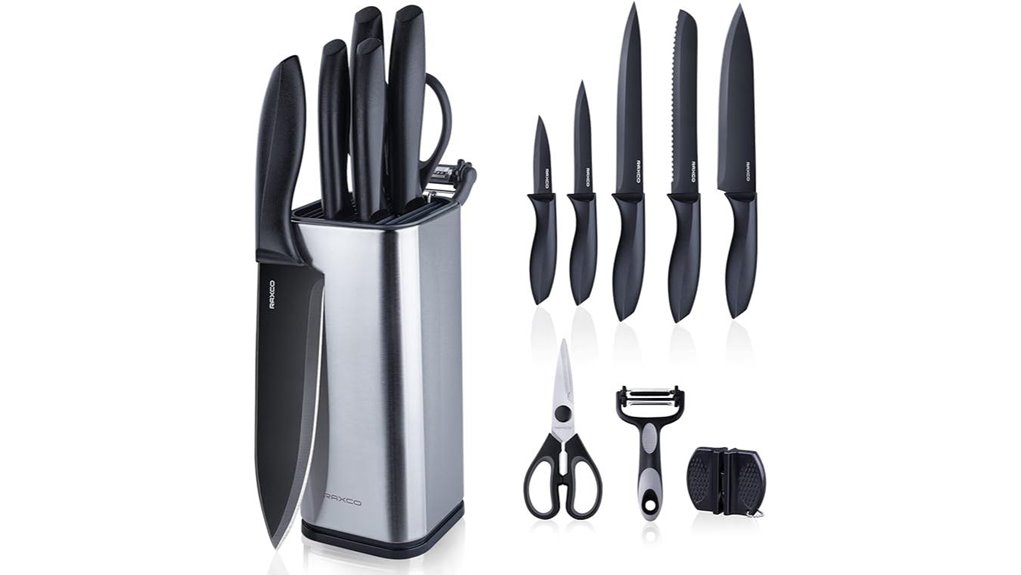 raxco 10 piece knife block