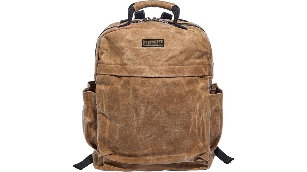 readywares waxed canvas backpack