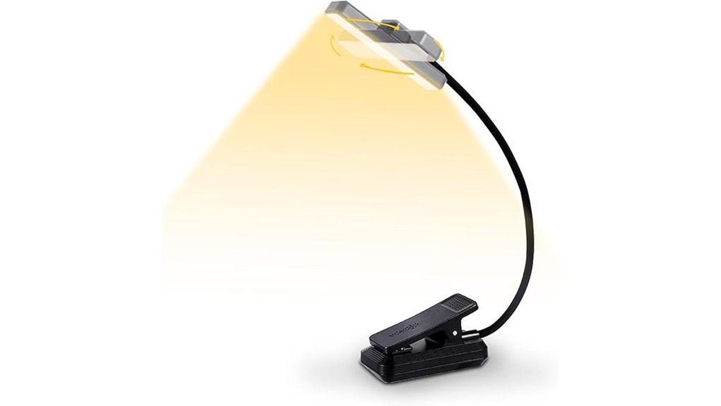 Must-Have E-Reader Lights for Travelers: Warm Tone Clip‑On Picks 15 rechargeable 24 led vavofo booklight