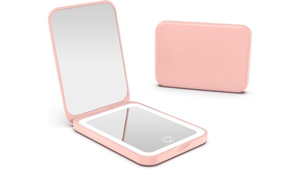 rechargeable 3 color pocket mirror