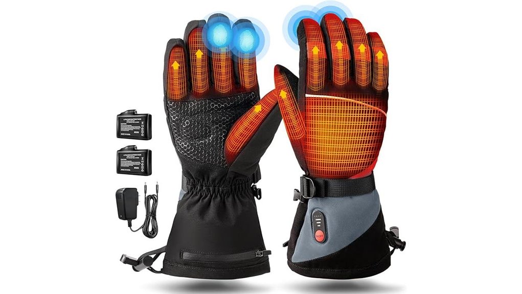 Heated Gloves Warm Your Hands When Traveling In Winter 7 rechargeable 7 4v heated gloves