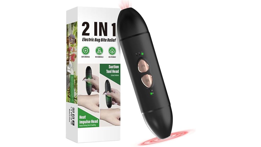 Compact Relief: Insect-Bite Suction Tools for Travel 15 rechargeable bug bite sucker