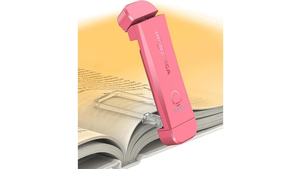 rechargeable clip on pink light