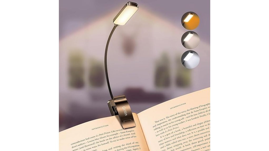 Must-Have E-Reader Lights for Travelers: Warm Tone Clip‑On Picks 1 rechargeable gritin 9 led light