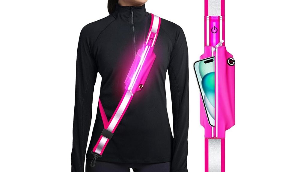 rechargeable led phone belt