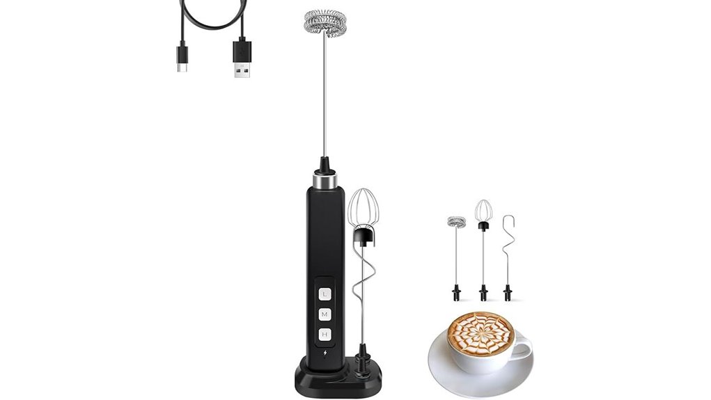The Best Compact Milk Frothers for Travel (Battery/USB) 7 rechargeable milk frother 3whisk
