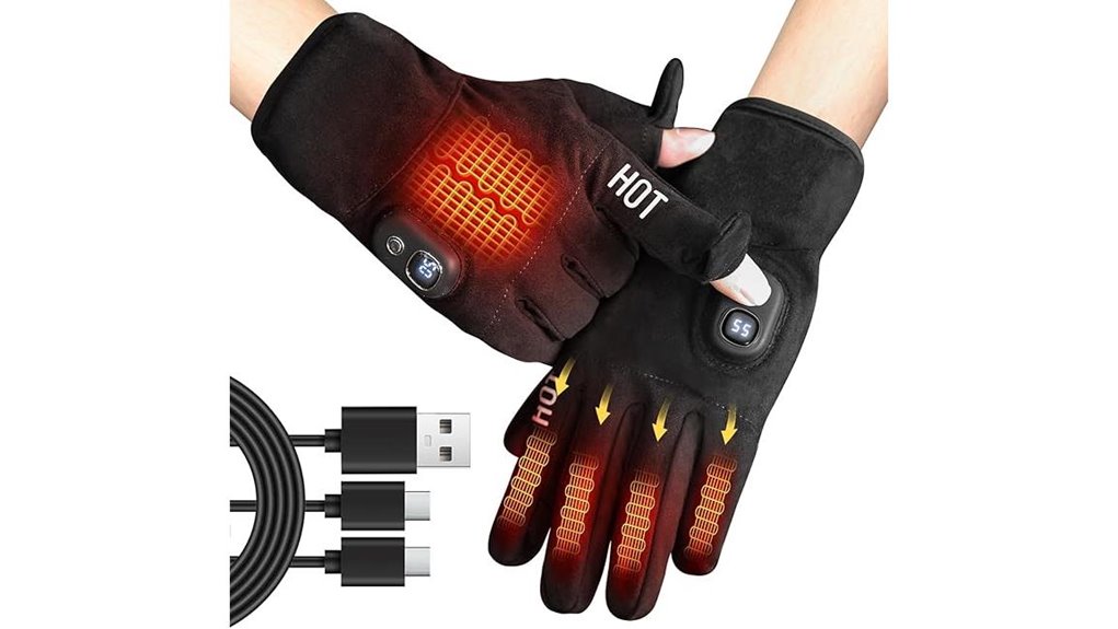 Heated Gloves Warm Your Hands When Traveling In Winter 12 rechargeable smart heated gloves
