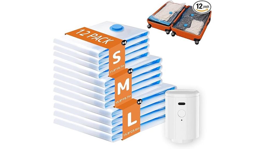 rechargeable travel vacuum 12 pack