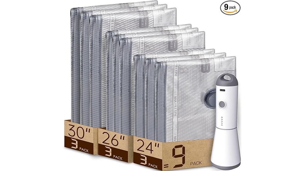 rechargeable vacuum packing bags