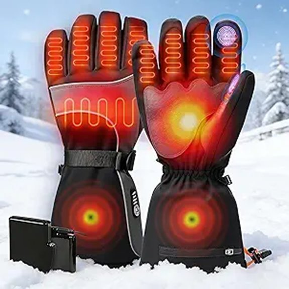 Heated Gloves Warm Your Hands When Traveling In Winter 2 rechargeable waterproof heated gloves