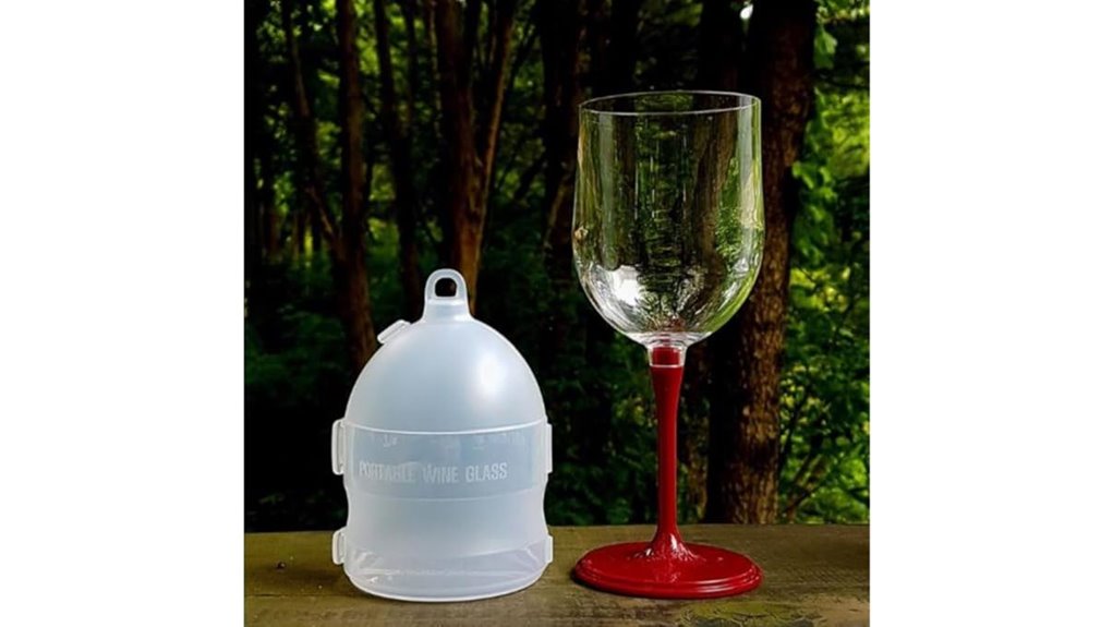 Best Foldable Picnic Wine Glasses for Travel (Durable Plastic) 4 red foldable unbreakable glass