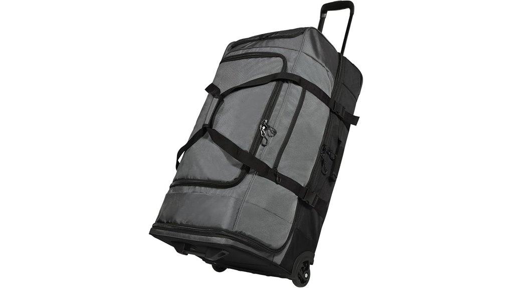 red heavy 30 inch duffle