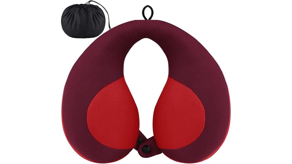 Comfortable Kids' Travel Pillows with Chin Support for Trips 3 red kids chin pillow