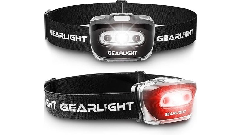 red led headlamp set
