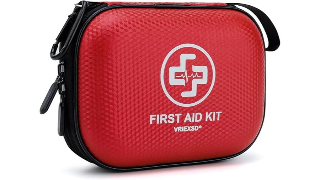 Mini First Aid Kits That Contain Only Genuine Essentials 1 red mini waterproof 150 item kit