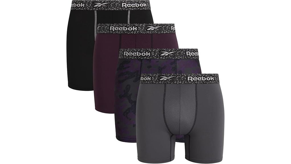 Best Moisture‑Wicking Boxers for Active Travel 3 reebok 6 inch 4 pack briefs