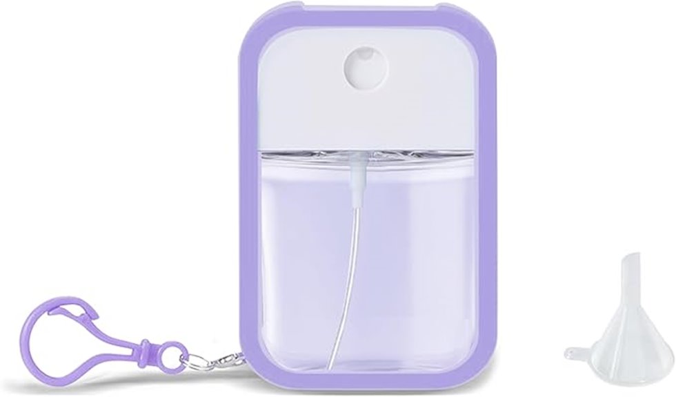 Refillable Hand Sanitizer Bottles (Clip-On Styles) for Travel 8 refillable keychain sanitizer bottle