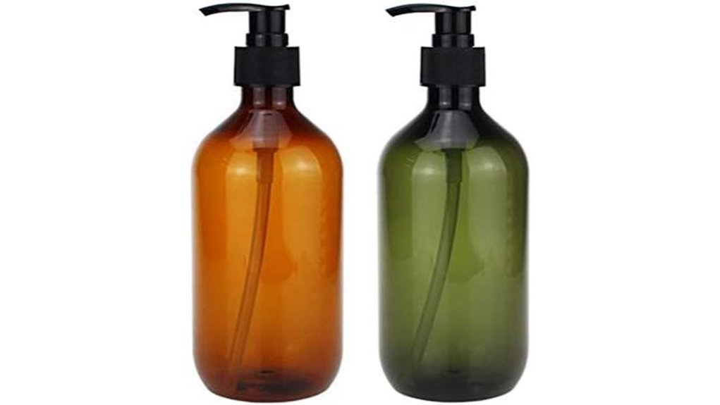 Top Leakproof Pump Bottles for Travel Shampoo (Lockable Pumps) 9 refillable leak proof pump bottles