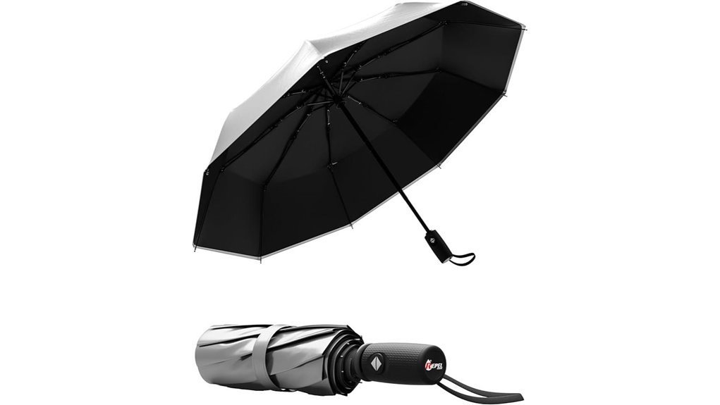 repel 85mph auto folding umbrella