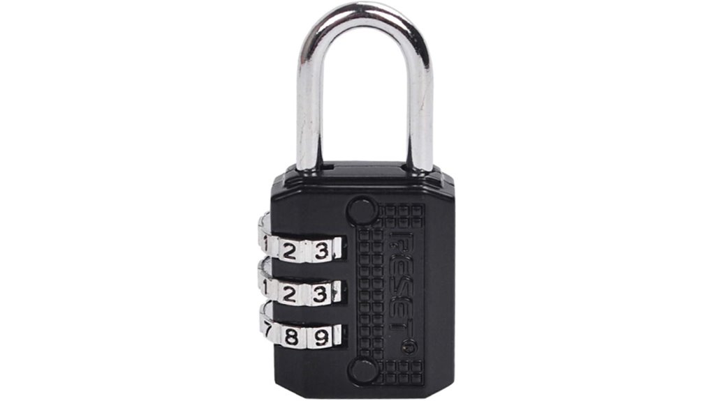 Best Small Padlocks for Travel: Smooth Shackle You’ll Love 12 reset 071 black 3 digit padlock