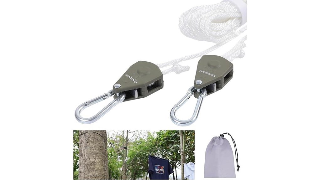 retractable 19ft carabiner clothesline