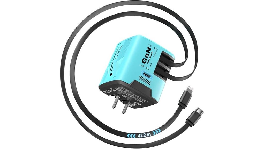 Best GaN Chargers With Retractable Plug (Compact) For Travel 9 retractable 60w fast charger