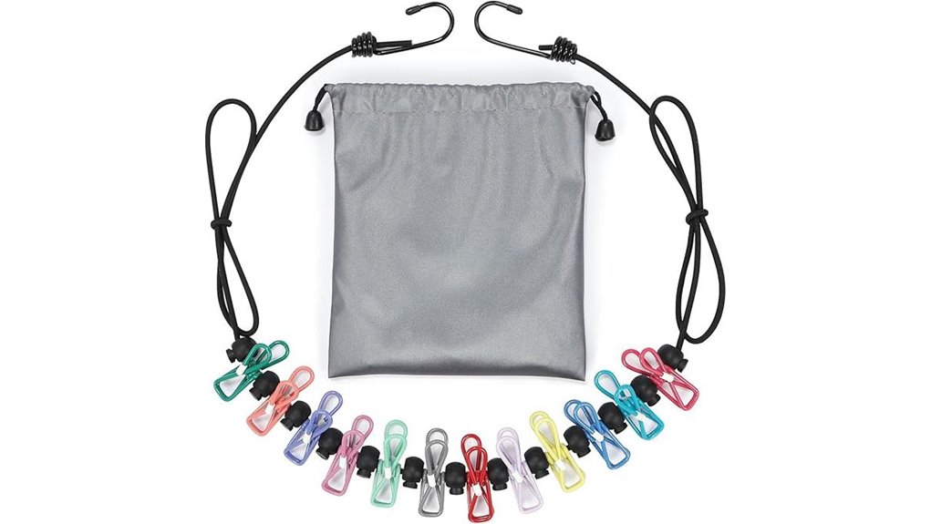 Travel Clotheslines for Hotel Rooms—No Tools Needed 11 retractable portable 12 clip line