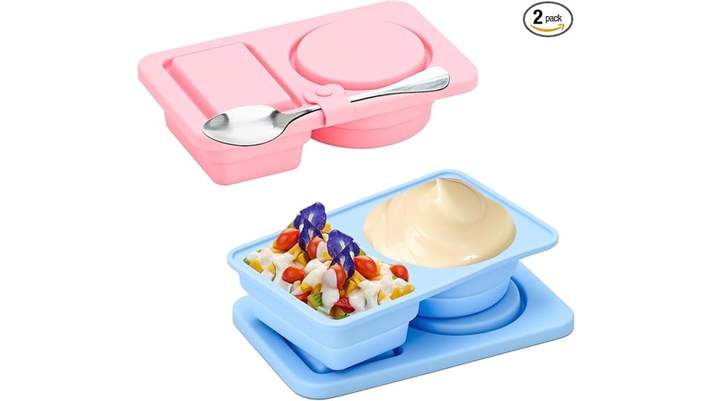 reusable 2 pack silicone snack