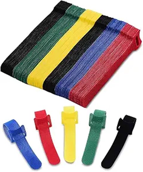 Cable Ties and Cord Organizers That Keep Cables Tangle‑Free 7 reusable 6 inch multi color ties