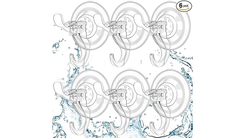 Strong‑Grip Suction Hooks That Stick in Traveler Bathrooms 11 reusable 6 pack suction hooks