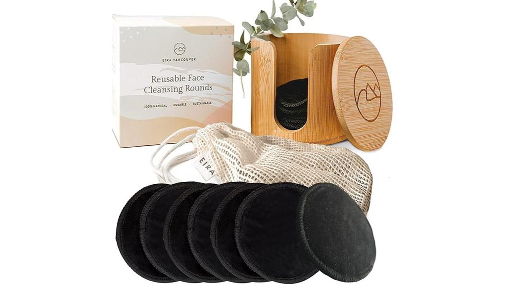 Reusable Makeup Remover Pads (Set) That Keep Skin Spotless 3 reusable bamboo makeup remover