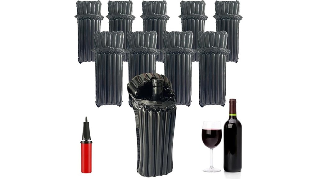 Wine Bottle Protectors That Keep Glasses Safe on the Move 11 reusable black wine bags