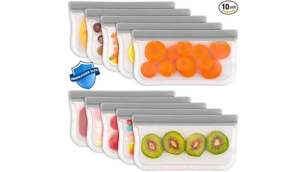 reusable bpa free food storage