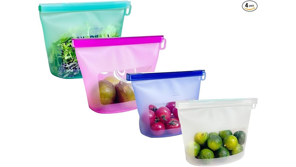 reusable bpa free silicone bags