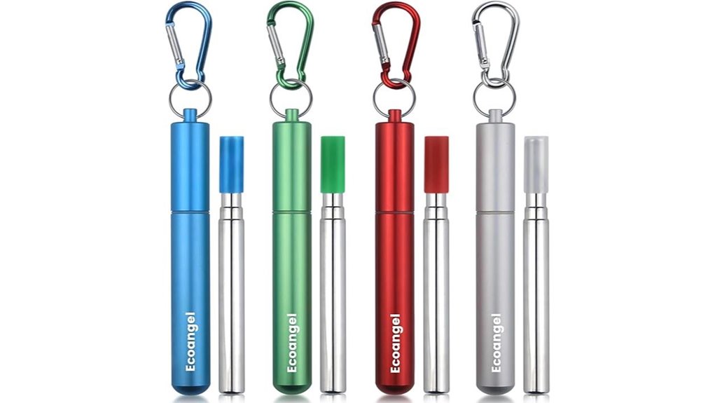 reusable collapsible steel straws
