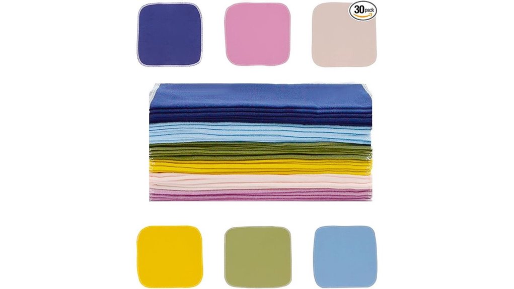 Best Reusable Napkin Sets for Travel Picnics, Quick Wash 4 reusable cotton 30 pack napkins