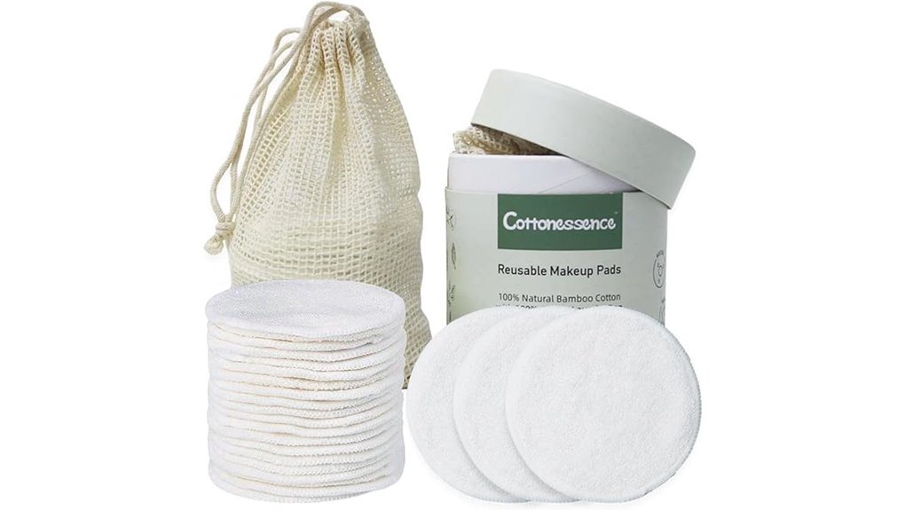 Reusable Cotton Rounds for Travel: Washable Kit That Save Time 13 reusable cotton bamboo pads