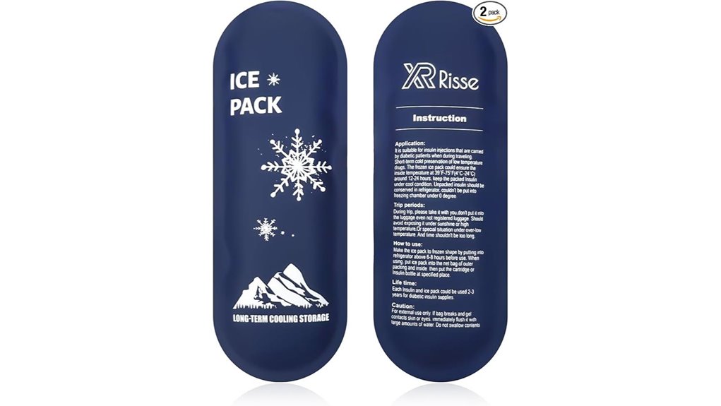 Mini Cold Packs for Travel: Reusable Gel Gear That Keeps Cool 4 reusable diabetes ice packs